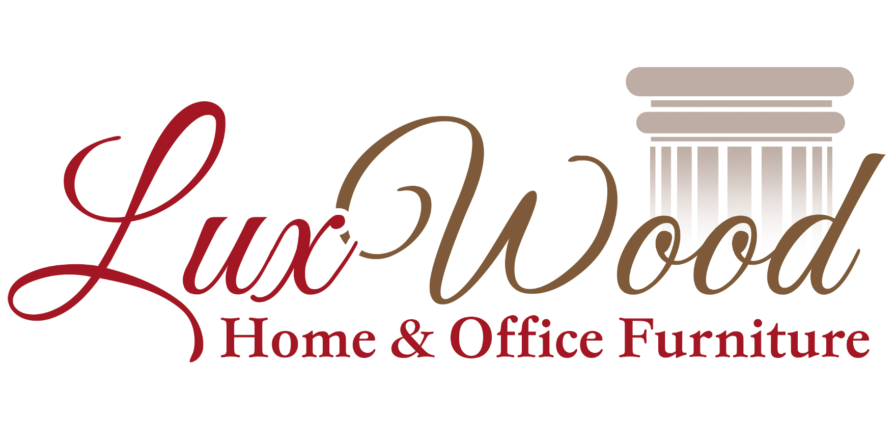 LuxWood Home & Office Furniture Logo Design