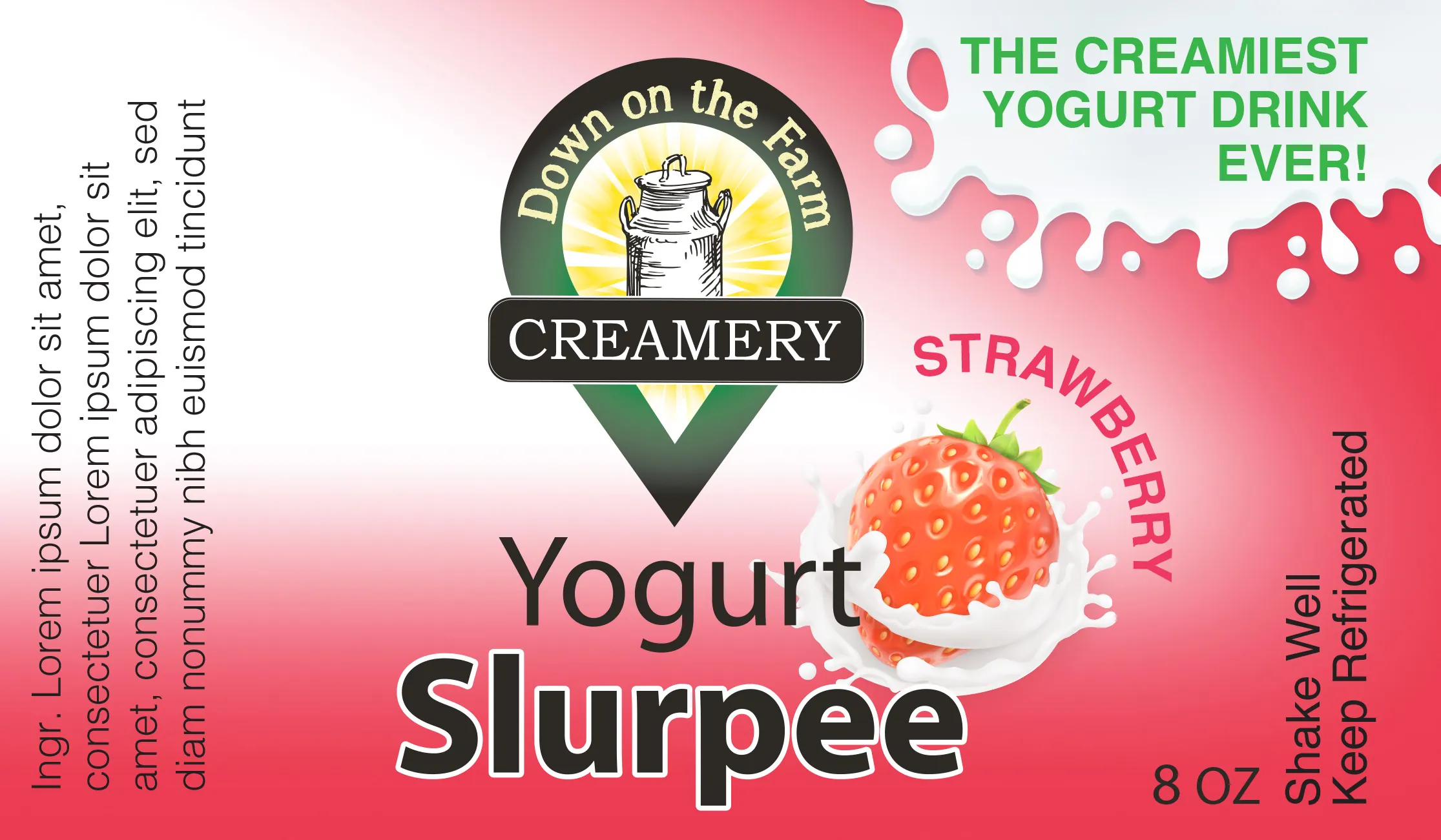 SLURPEE LABELS STRAWBERRY
